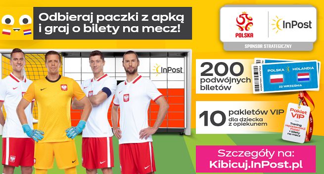 InPost rozdaje w loterii bilety na mecz Polska – Holandia