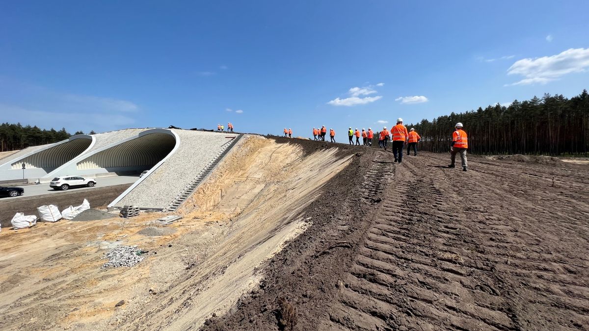 Praca wre na budowie autostrady A18