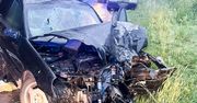 Lubuskie: 20-latek bez prawa jazdy zabrał znajomych na przejażdżkę mercedesem. Auto rozbiło się na drzewie