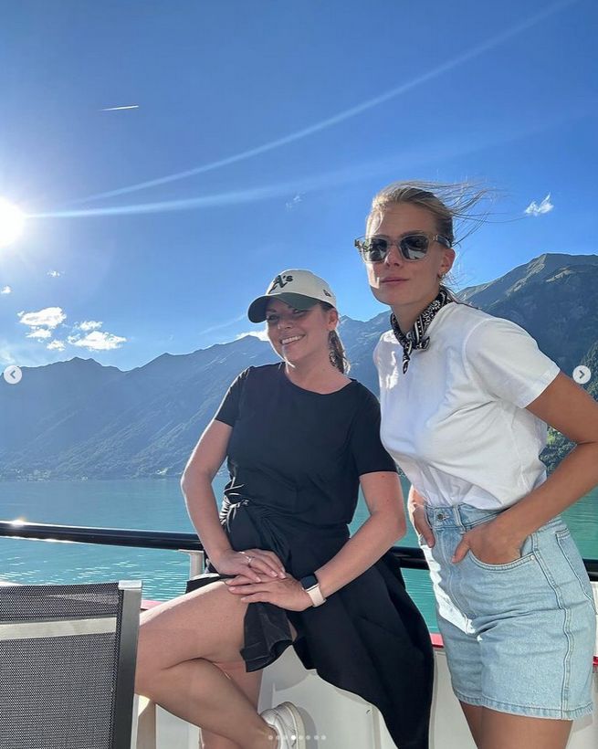 Aleksandra Kwaśniewska i Marta Wierzbicka zwiedzają Szwajcarię