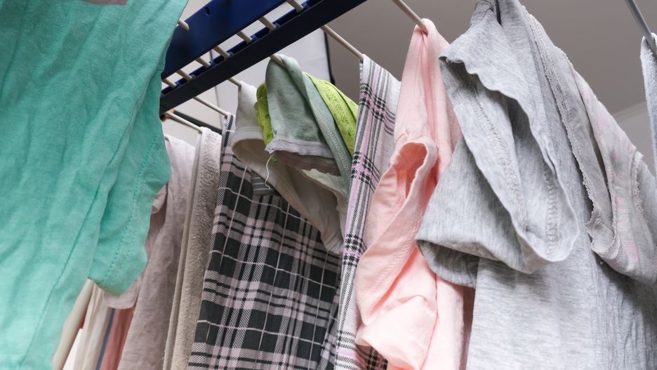 Fresh washed linen, clothes hanging on a dryer, dry apparel on a folding portable dryer close up, housekeeping, homework and chores concept
Fresh washed linen, clothes hanging on a dryer, dry apparel on a folding portable dryer close up, housekeeping, homework and chores concept.
laundry, linen, wash, clean, dryer, domestic, clothes, background, clothesline, clothing, line, housework, homework, wet, dry, fabric, household, home, hang, rope, housekeeping, white, towel, rack, cloth, work, washer, clotheshorse, nobody, hanger, shirt, freshness, washing machine, house, dress, underwear, textile, colorful, equipment, folding, launder, collapsible, foldable, rail, foldaway, drier, drying, purity, fresh