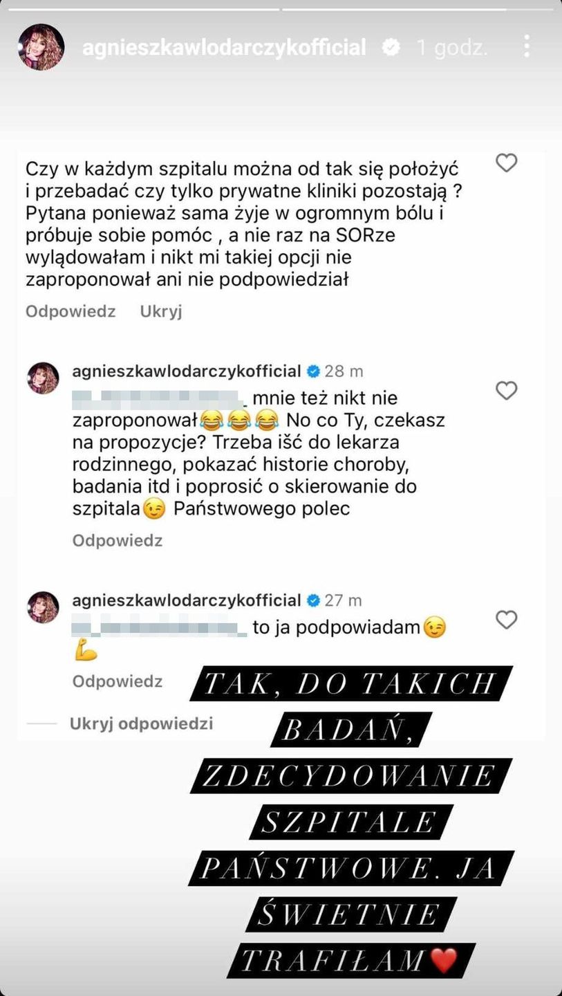 Agnieszka Włodarczyk odpowiada fance