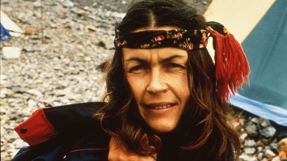 Wanda Rutkiewicz. Kadr z filmu "Ostatnia wyprawa"