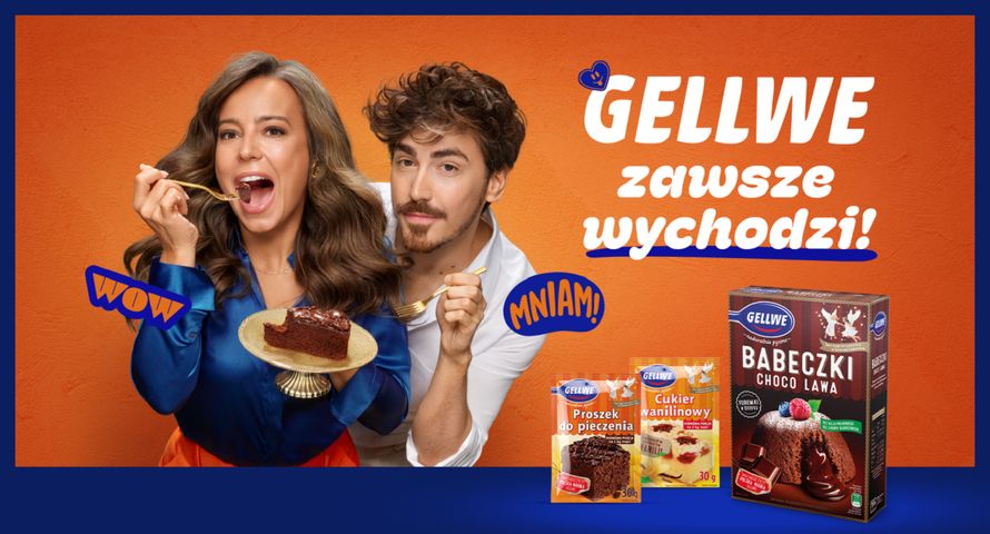 Anna Mucha z Matteo Brunettim reklamują Gellwe