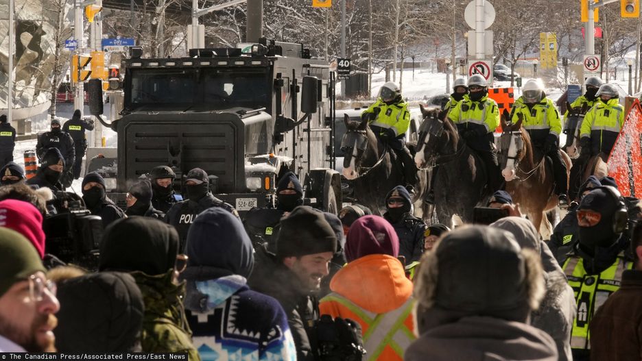 W kanadyjskiej stolicy doszło do starć z policją