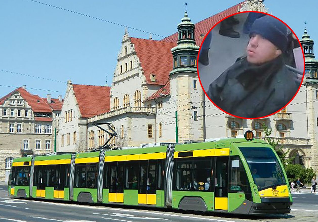 Kamery nagrały go w tramwaju. Znasz? Dzwoń po policję