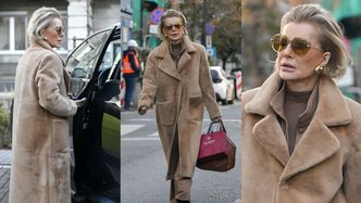 Wyposażona w torbę z kosmetykami Joanna Racewicz drepcze do lexusa za 250 TYSIĘCY złotych (ZDJĘCIA)