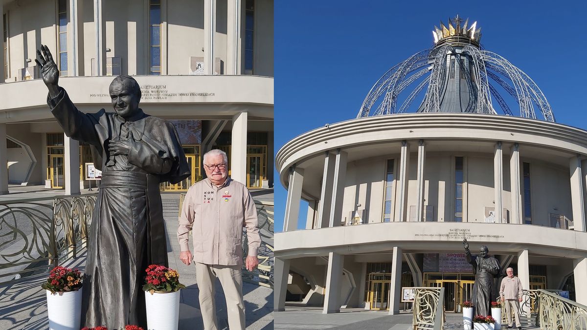 Lech Wałęsa podziwiał kościół, którym zarządza o. Tadeusz Rydzyk
