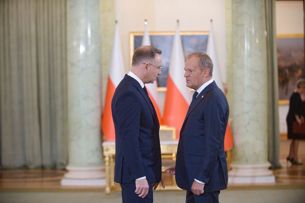 Duda o ostatniej rozmowie z Tuskiem. "Pan wie"