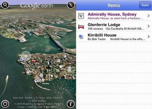 Google Earth 2.0 dla iPhone'a