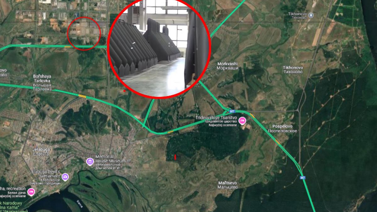 Zakład produkcji Shahedów w Jełabuga w Tatarstanie