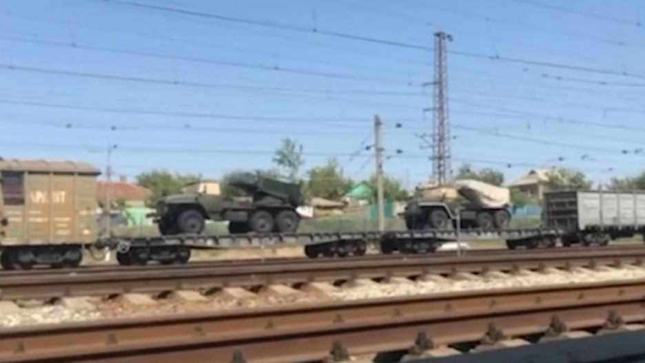 Wyrzutnie BM-21 Grad Rosjan