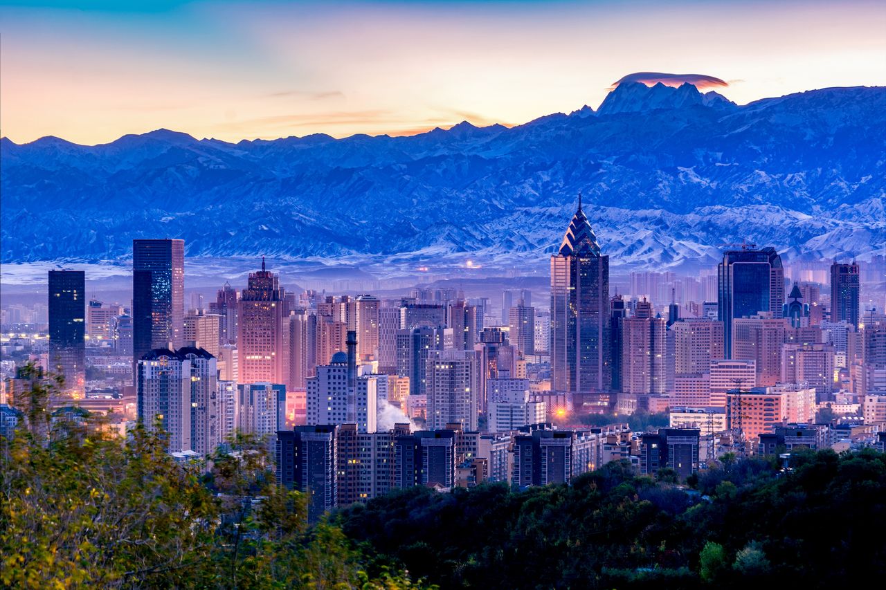 The city of Urumqi, the capital of Xinjang