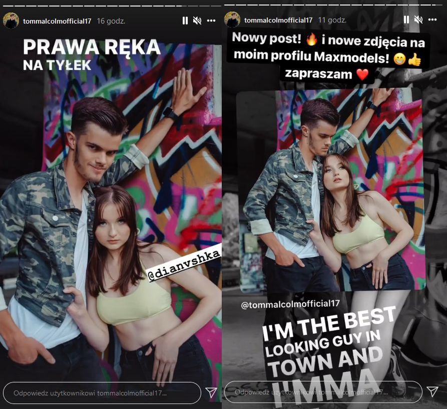Tom Malcolm chwali się sesją zdjęciową