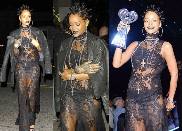 Rihanna pokazała bieliznę na gali (ZDJĘCIA)
