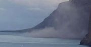 Osuwisko przeraziło turystów. Chmura pyłu widoczna z odległości kilku kilometrów