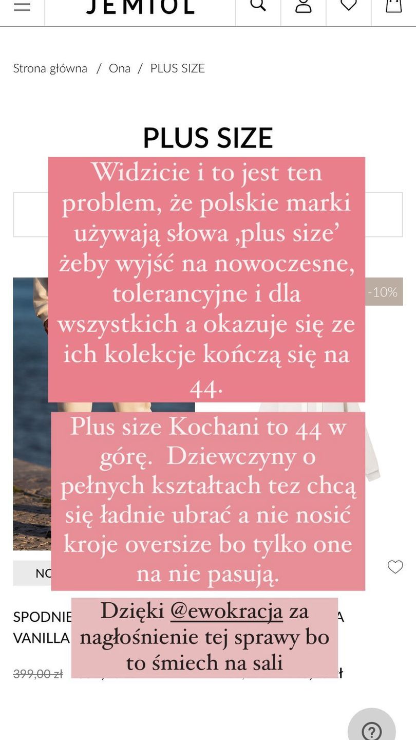 Influencerka krytykuje kolekcję Jemioła