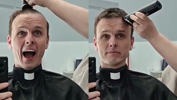 "Ksiądz z osiedla" zgolił włosy. Taką kwotę przekaże dla Cancer Fighters