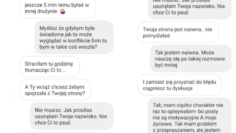 Wiadomości Ewy Chodakowskiej do fanki