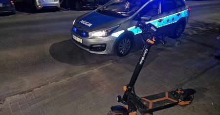 Na hulajnodze pod wpływem alkoholu potrącił pieszą. Sprawą zajmie się sąd rodzinny