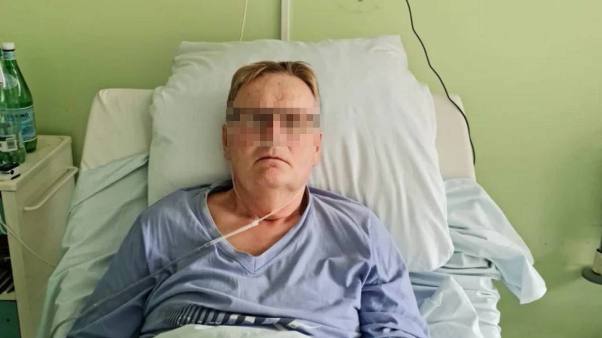 Waldemar B. w szpitalu.