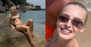 Karolina Pisarek w kusym bikini za ponad 3 tysiące złotych wspomina rajskie wakacje