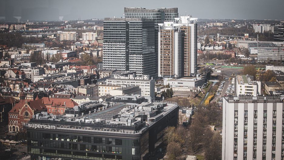 WIDOK Z ALTUSA NA KATOWICE