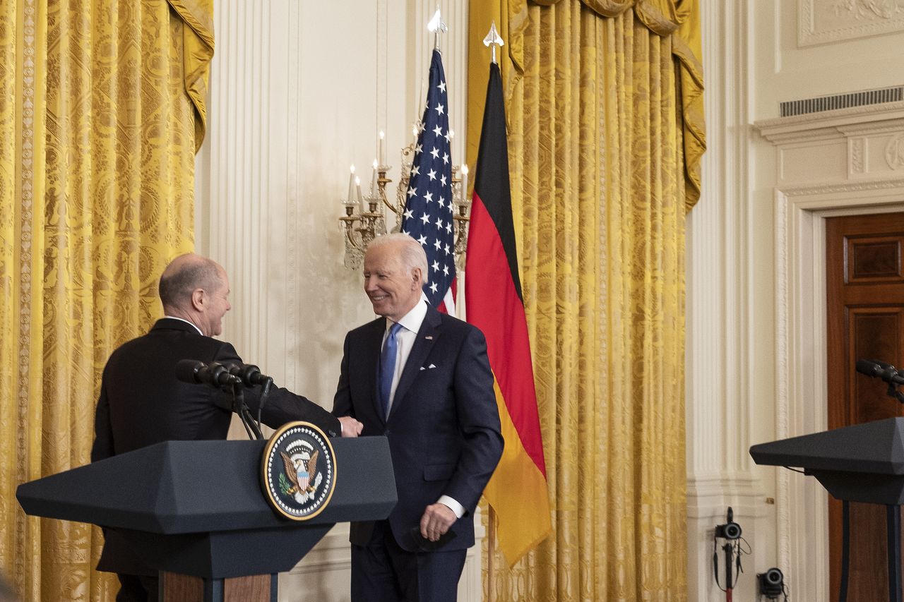 President of the United States Joe Biden and Chancellor of Germany Olaf Scholz