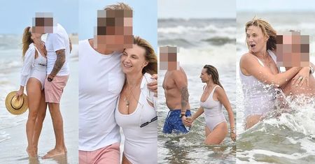 Ugodzona strzałą amora Sylwia Gliwa szaleje na plaży z nowym ukochanym (ZDJĘCIA)