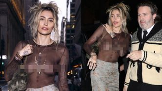 Paris Jackson świeci NAGIM BIUSTEM na ulicach Nowego Jorku. Córka Michaela obnażyła się w imię mody