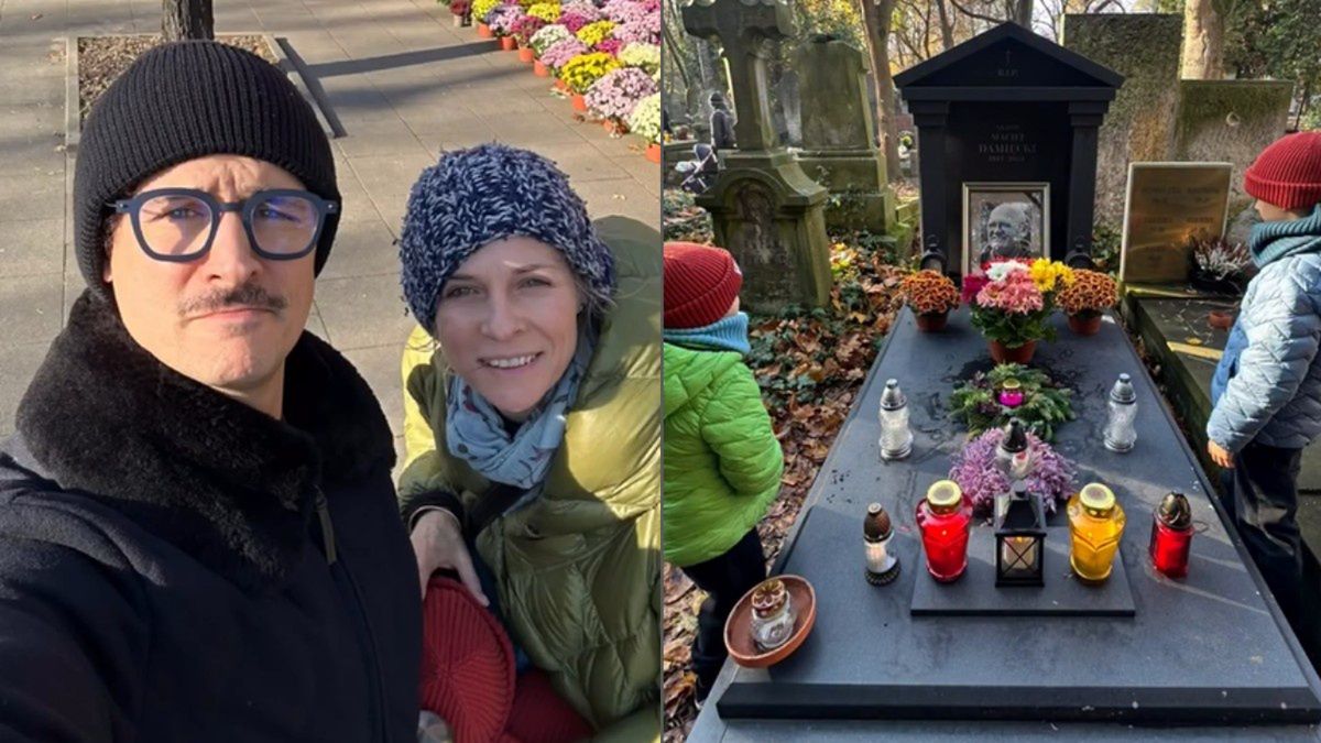 Mateusz Damięcki pokazał, jak wygląda grób jego ojca