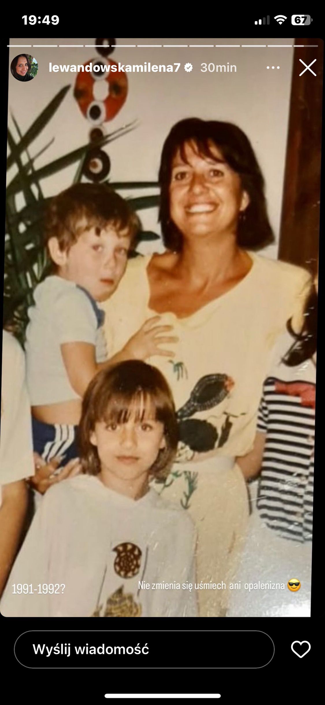Milena i Robert Lewandowscy razem ze swoją mamą