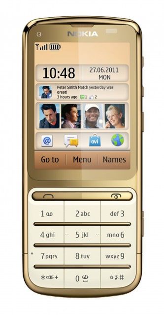 Nokia Touch & Type C3-01 Gold Edition (fot. Nokia)