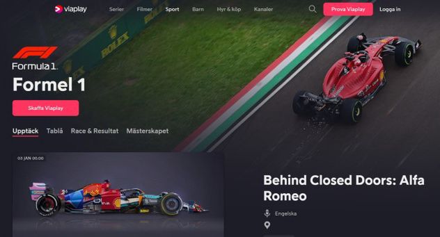 Formuła 1 w Viaplay tydzień wcześniej