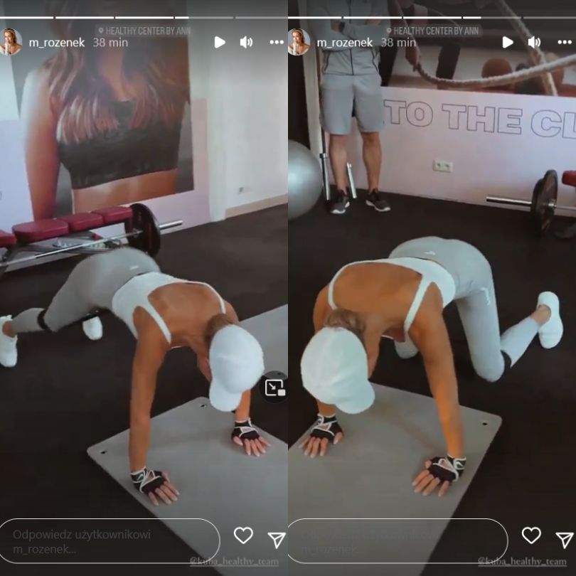 Małgorzata Rozenek trenuje na siłowni
