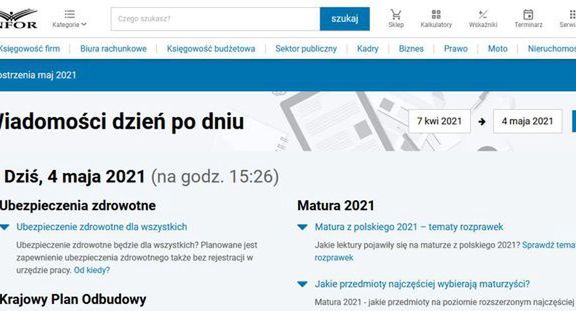 Infor.pl z nowym layoutem i przebudowaną stroną główną