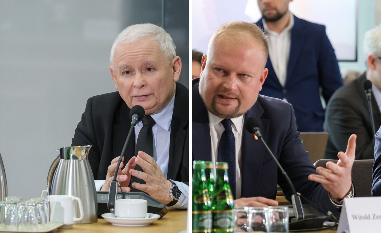 Jarosław Kaczyński i Witold Zembaczyński