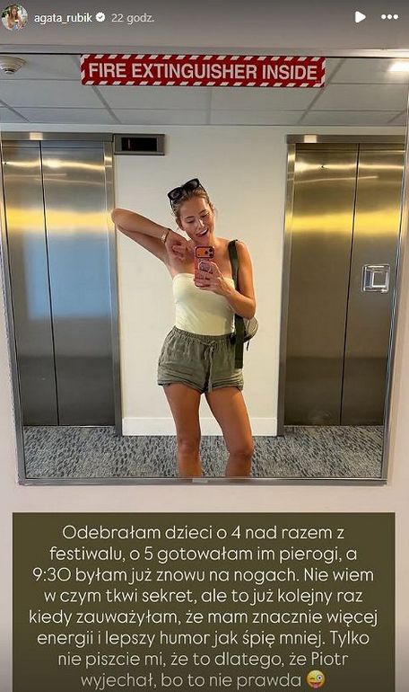 Agata Rubik relacjonuje produktywny poranek