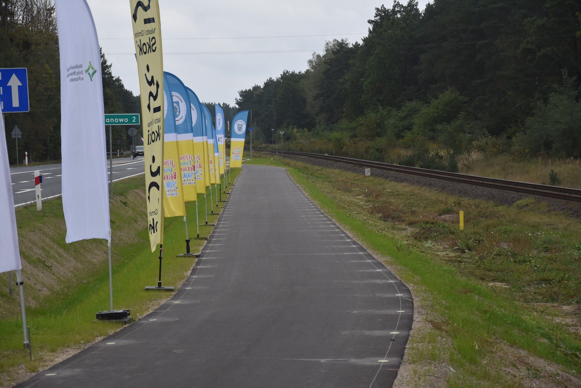 Otwarcie ścieżki piszo-rowerowej ze Skoków do Sławy Wlkp.