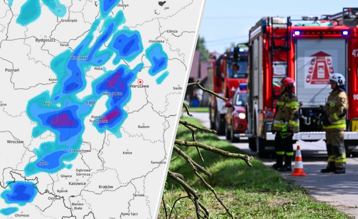 Trąba powietrzna pod Warszawą. Są nagrania