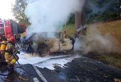 Wypadek na Mazurach. Nie żyje kierowca