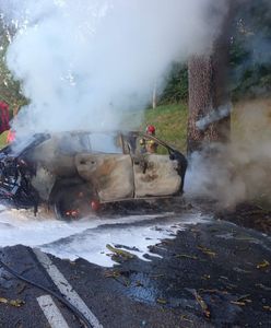 Wypadek na Mazurach. Nie żyje kierowca
