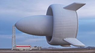 Wielka turbina wiatrowa unosząca się nad Chinami. Przełomowy test