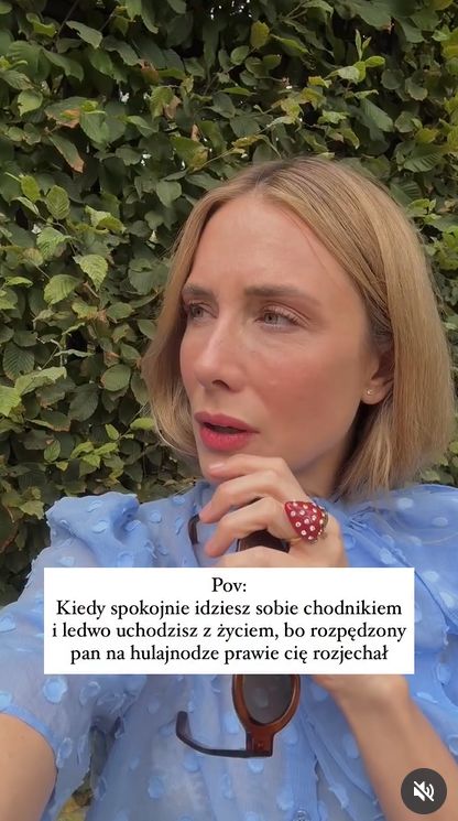 Natalia Klimas cudem uniknęła wypadku