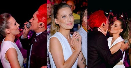 25-lecie "Ich Troje". Michał Wiśniewski wyznaje miłość Poli ze sceny: "Życzę ci, żebyś nigdy mnie NIE ZOSTAWIŁA" (ZDJĘCIA)