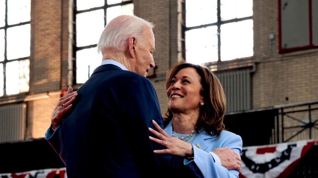 President Biden Launches Black Voters for Biden-Harris Initiative During Campaign Rally
US President Joe Biden, left, embraces Vice President Kamala Harris during a campaign event at Girard College in Philadelphia, Pennsylvania, US, on Wednesday, May 29, 2024. Biden launched a national organizing effort targeting Black voters, which will partner with Black organizations to promote voter education and registration as well as strengthen voter-protection efforts, according to the campaign. Photographer: Hannah Beier/Bloomberg via Getty Images
Bloomberg
dem, best photos, north american, elections, us, united states of america, uselection2024, campaigns, u.s. democratic party, campaigning, us presidential elections, u.s.a., american, best photo, 2024uspolitics, u.s. government, democrat, americas, government news, campaign