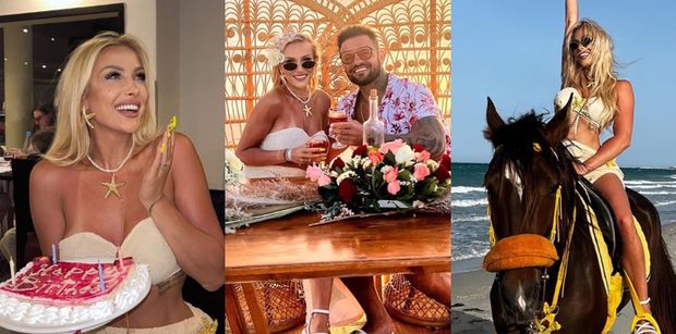 32. urodziny "królowej Elizy" Trybały w Tunezji: wiersz napisany przez męża, taniec do wspólnej piosenki, jazda konna brzegiem morza