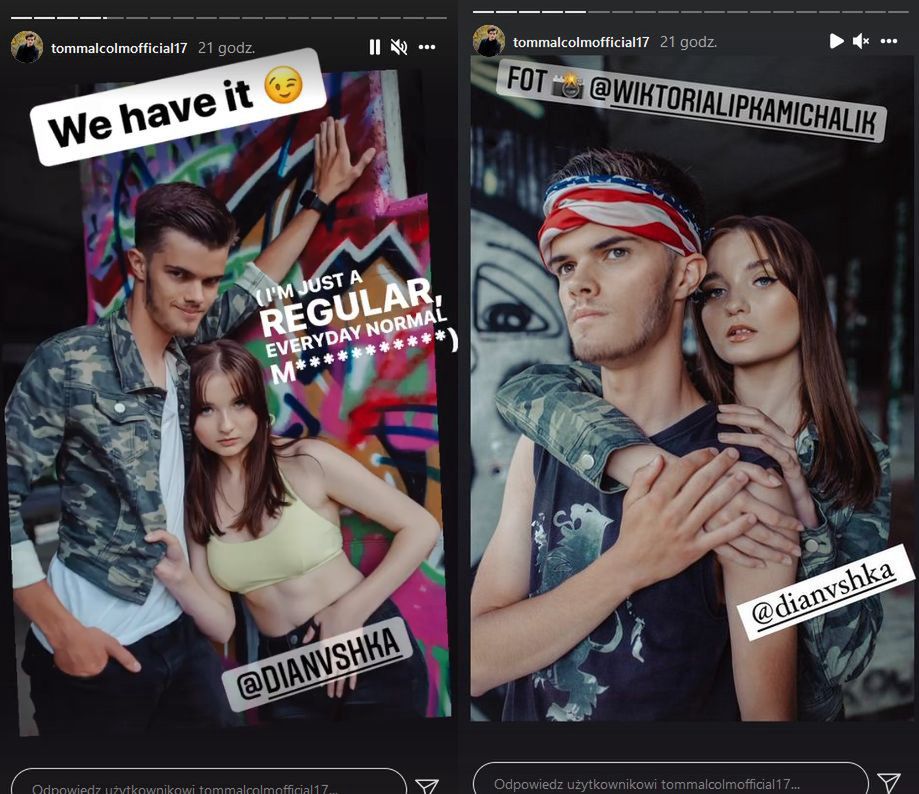 Tom Malcolm chwali się sesją zdjęciową