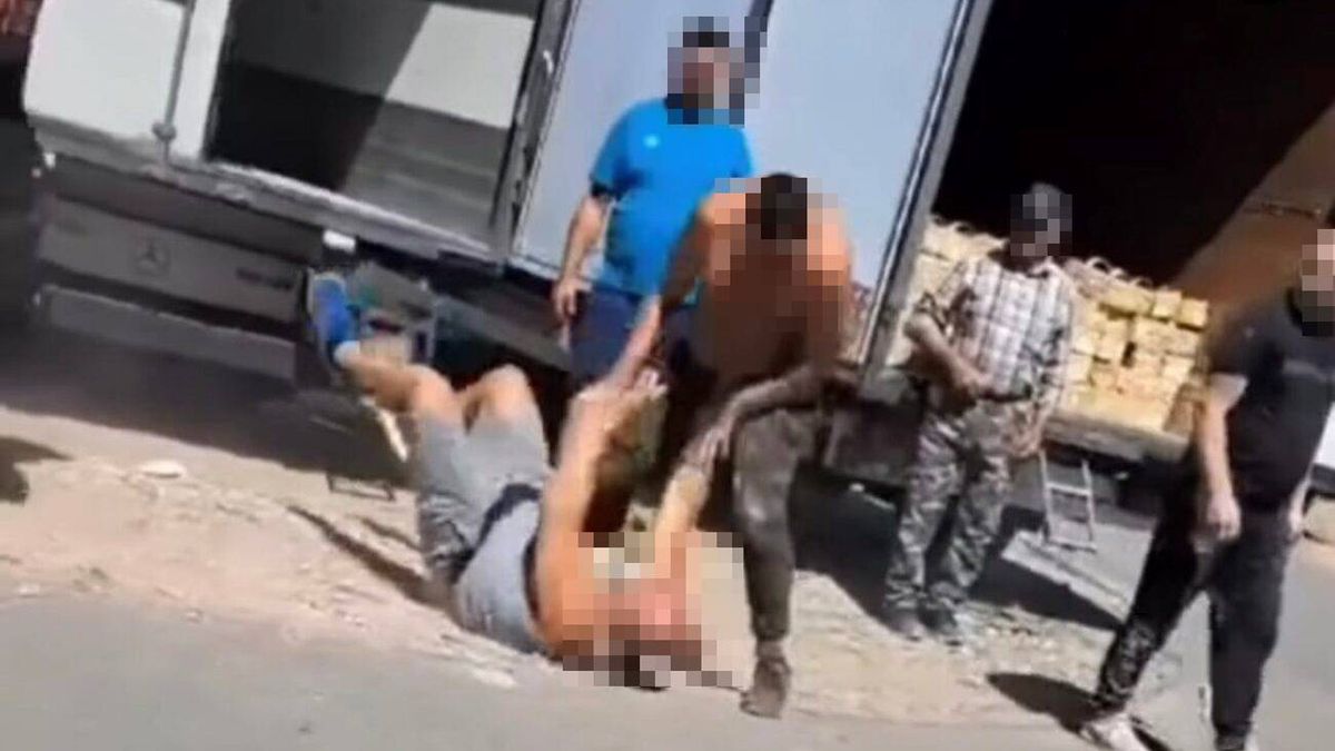 Giełda Goławin: Bójka między rolnikiem i handlarzem 