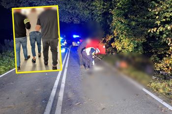 Miał potrącić dzieci i uciec z miejsca wypadku. Policja pokazała nagranie z zatrzymania